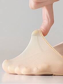 1 Pair Anti-Slip, Anti-Pain Forefoot Cushion Socks, Moisture-Wicking, Protective For Casual Shoes And High Heels, Accessories Gift Ideas