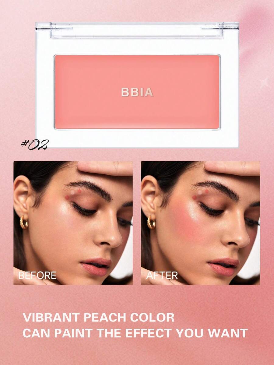BBIA 彩妆即用保湿腮红霜 - 02 柔和桃色 - 查看 1