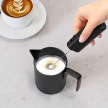 Montalatte e mixer elettrico a batteria, design verticale senza mani per una facile conservazione