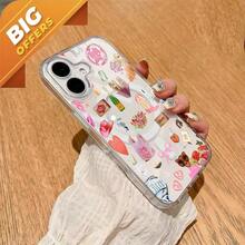 Stylish And Simple Vibrant Stickers 16/15/14/13/12/11 ProMax/Plus With Magnetic Transparent TPU Compatible With Wireless Charging None-Piece Feel No Yellowing Multiple Color Options Festive Designs Valentine's Day Advanced Tech Black - Clear - View 4