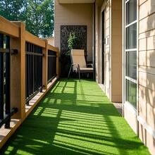 1 Roll High-Density Luxury Artificial Turf, Soft Realistic High-Quality Green Grass, Suitable For Patio, Roof, Indoor And Outdoor Use, Perfect For Garden Landscaping, Pet Area, Party, Camping, Backyard - High-quality Spring Grass (green) - View 1