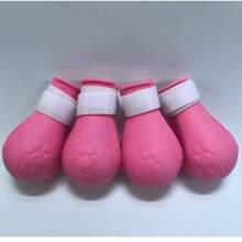 Set de 4 Protectores ajustables para las patas de gato, Protectores de uñas de gato de silicona, Protecciones flexibles suaves para arañar durante el aseo, baño, corte de uñas, limpieza de oídos y tratamientos (Rosa/Verde/Verde Claro/Colores Surtidos)