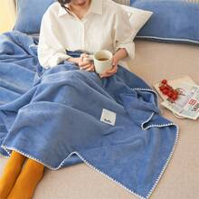 Sofa Blankets, Throw Blankets & Nap Blankets - Peach Color - View 11