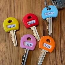 8pcs Silicone Elastic Key Cap Set For Men, Flexible Key Set, Key Identification Label Cover, Easy To Identify Doors,Back To School Season