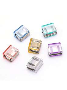 2/4pcs Denim Hem Clips, Chest Protector Tool, Buttonless Adjustable Pants Clips, Pants Length Adjuster - Multicolor - View 2