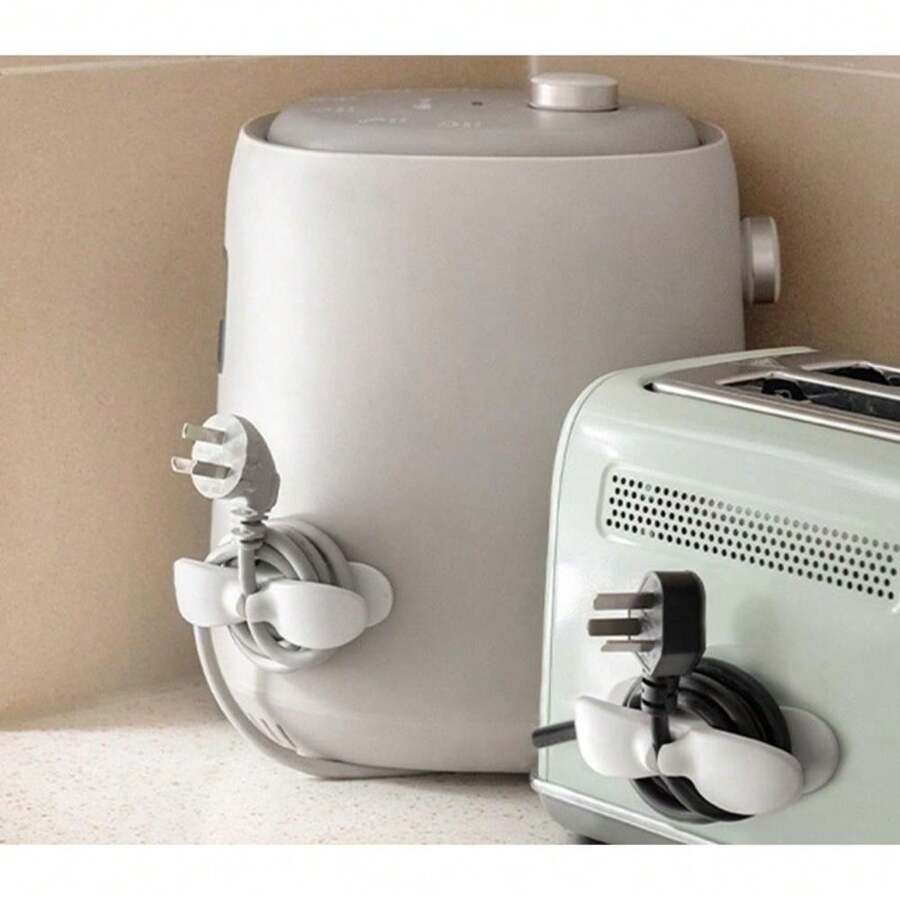 3pcs No Drill Kitchen & Appliance Cord Organizer Winders