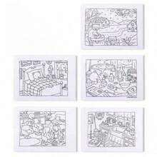 1本超级可爱有趣的成人Bobbie涂色书：以可爱的动物角色为特色，适合作为礼物 - 彩色 - 查看 2