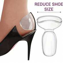 2 Pairs Of Silicone Shoe Heel Pads - Transparent Heel Protection Pads Designed Specifically For Women, Which Can Reduce Shoe Size, Increase Extra Volume, And Provide Comfortable Insoles For Shoes That Are Too Large