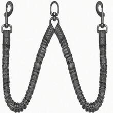 1pc 360° Swivel Dog Leash, Anti-, Shock Absorbing Reflective Elastic Leash, Comfortable For Walking 2 Dogs