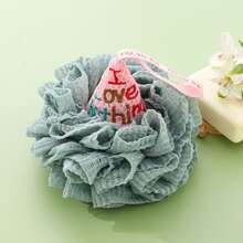 Large Size Premium Ice Cream Bath Sponge, Soft & Durable Shower Pouf, Exfoliating Bath Brush For Kids