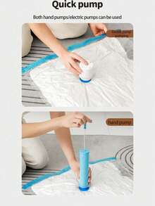 5/4/1pc透明旅行真空收纳袋，大容量PVC真空密封袋，便携式防水真空压缩袋，防蛀防霉真空收纳袋，夏季衣服真空密封袋，多功能家用收纳袋居家衣物整理，可用于床上用品、外套、衬衫、毛毯、裤子、内衣等。