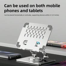 360° Rotatable Tablet Stand Adjustable Foldable Desktop Stand Holder Compatible With 4.7-12 Inch Ipad Pro/Air/Min Tablet