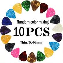 30pcs Per Box 0.46mm Sailulu Guitar Picks With Random Patterns For Guitar, Ukulele, Bass, Instrument Playing Accessories, Suitable For Home Practice - Multicolor - View 7