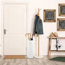 Umbrella Stand For Entryway Metal Umbrella Holder Freestanding Umbrella Stand Round Umbrella Holder Bin Waterproof Umbrella Storage Rack Indoor Walking Stick Holder For Home Entryway 15*42cm WhiteB0CZNXM6K6[Am]14W166