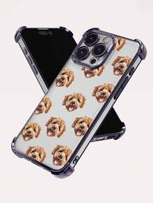 1pc Customized High-Definition UV Printed Pet Portrait Phone Case, Thick 4-Corner Air Cushion Anti-Drop Compatible With IPhone 17 Pro Max/16 Pro Max/16 Pro/15 Pro Max/14 Pro Max/13 Pro Max/A12/A13/A14/A15/A52/A54/A55, S23 Ultra/S24 Ultra, Compatible With Redmi,International Version, Not The Domestic Version - Purple - View 5