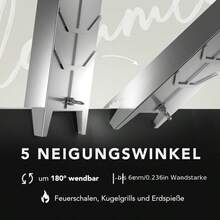 Rotatable Stainless Steel Flame Controller, Suitable For Fire Pit/Grill/Smoker. Multifunctional Salmon Grilling Plank, Easy To Clean And Carry, Ideal For Camping, Yard, Garden, Picnic And Beach Parties.