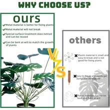1 Stück Metallschildkrötenschalen-förmiges Pflanzenhalterung, Größe 13*14cm/16*18cm, verschiedene Formen erhältlich, geeignet für Kletterpflanzen wie Schildkrötenbambus, einzigartiges, robustes Design, ideale Stütze für Innen-/Außengartenpflanzen, auch für Topfpflanzen geeignet - Grün - Übersicht 4