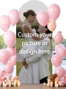 Customized Elastic Arch Cover - Personalized Arch Backdrop Cover, Suitable For Round Top Backdrop Stand, Applicable For Birthday, Theme Party, Wedding And Other Occasions, Available In Multiple Sizes,Party Top - Multicolor 2 - View 3