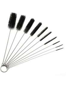 5 件装不锈钢吸管清洁刷，简约清洁刷，适用于家庭、厨房、浴室、家居、家居用品