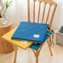 1pc Office Chair Cushion With Strap And Anti-Slip, Thickened Rebound High-Density Sponge Seat Pad For Long Sitting Without Sinking, Zipper For Easy Washing, Set Can Be Machine Washed, Nordic Simple Style, Patio Wicker Chair, Windsor Chair, Living Room Outdoor Yard Furniture Chair Mat Seat Cushion Chair Pillow Cushions Gaming Chair