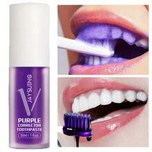 Purple Whitening Toothpaste, Whitening And Keeping Breath Fresh, The Magic Of Colored Wheel Toothpaste Brings Brighter Smiles And Whiter Teeth