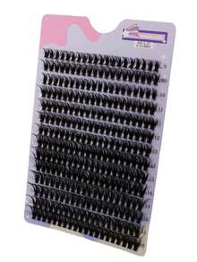 LIMEIKAI 40D D Curling Cluster Lash Extensions, 280 Individual Clusters, Segmented Lashes (0.07 D 9-16mm) Lash Clusters, Eyelash Clusters, Individual Eyelashes, Lashes, Fake Lashes - C - View 10
