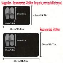 1pc New Diatom Mud Bathroom Mat, Geometric Absorbent Floor Mat, Soft Diatom Mud Home Non-Slip Foot Mat, Kitchen And Bathroom Quick-Drying Mat - Suitable For Bathroom, Kitchen, Bedroom, Doorway, Laundry Room, Toilet, Etc., Bathroom Accessories - 彩色 - 查看 4