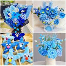Blue Pipe Cleaner Set -250/500pcs, Thick Chenille Stems For Arts & Crafts, Perfect For Making Animals, Flowers, And Festive Decorations,Pipe Cleaners For Flowers, Craft Supplies Kit, Ideas For Art Project Activity. - Blue - View 7