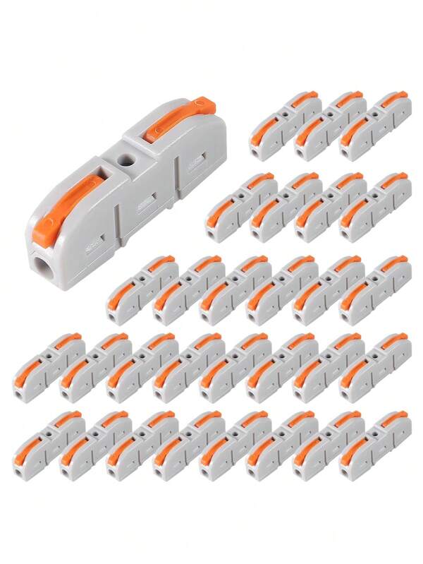 20pcs Lever Wire Connectors 1 To 1 Inline Electrical Wire Connector SPL-1 Lever Nuts Wire Connectors Quick Connect Splice Wire Connectors For Circuit Inline Splices