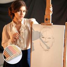 120 Pcs #2 HB Pencils With Eraser No 2 Unsharpened Wooden Hexagonal Pencils For Adults Gifts For School Exam Art Learning Office Sketching (Black) - 莫蘭迪波西米亞色彩 - 查看 7