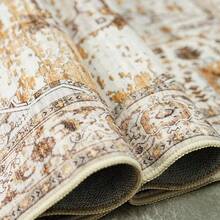 9x12 Area Rugs Living Room - Large Boho Stain-Resistant Rugs With Non-Slip Backing, Vintage Design Bedroom, Beige/Brown, Home Decor Floor - Yellow - View 6