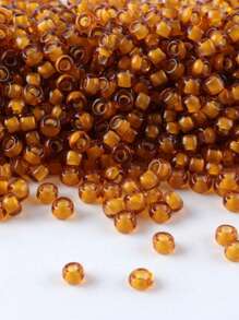 GO2CJBEADS 10 جرام متعدد الألوان حبيبات زجاجية دائرية بقطر 2 مم بخط فضي للاستخدام في صناعة الأساور DIY