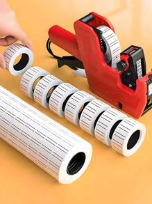 1 卷价格标签纸，适用于杂货店、零售店的价格标签贴纸（每卷/500 张）自粘标签、便利贴、组织标签、防水贴纸、手写姓名标签，适用于学校用品、返校