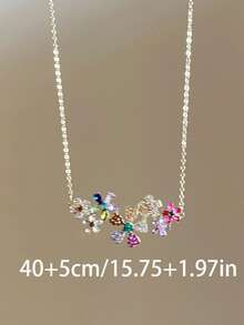 1 chiếc vòng cổ hoa sang trọng, vòng cổ hoa đính đá 3D nhiều màu, thích hợp làm trang phục hàng ngày cho phụ nữ, quà tặng ngày lễ tình nhân, quà kỷ niệm, tiệc tùng, tụ họp và những dịp đặc biệt - Nhiều màu - Xem 9