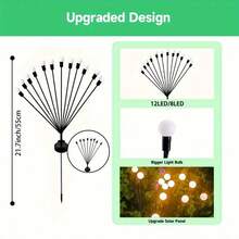 Solar-Powered Garden Lights, Solar Lights Outdoor,Outdoor Decorative Lights, Firefly Lights Solar Outdoor,Firefly Lights Solar Outdoor 8LED Warm Light, IP65, Firefly Lights For Yard Decoration, Large Bulb Swinging Light, A Unique Gift For Women And Grandmothers.Solar Firefly Lights Outdoor Waterproof Swaying Solar Garden Lights Firefly Garden Lights Fire Fly Solar Garden Lights Firefly Garden Lights Solar Outdoor Outdoor Solar Lights For Yard Solar Powered Outdoor Lights Outdoor Lights For Patio Solar Lights Outdoor Garden