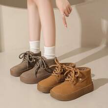 Women Mid-Calf Boots - Dark Brown - View 5