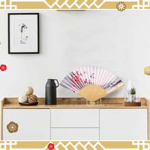 Acryl Fächer Ständer, faltbarer klarer Fächer Halter, Staffelei japanischer chinesischer Handfächer Ständer, faltbarer tragbarer Fächer Ständer Basis, Fächer Organizer