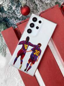 专为10号和30号足球运动员设计的透明手机壳，具有全面的防摔防震保护，展现酷炫个性。兼容手机壳和Galaxy手机壳，手机壳，兼容 13、15、16 Pro Max、 16、 14、 16 Plus手机壳、Galaxy手机壳 - 彩色 - 查看 6