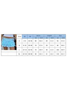 Layered Ruffle Mini Skirt For Women Summer Y2K Dots/Stripe/Heart Print/Solid Color Low Rise A-Line Tiered Short Skirts Party Club Beach Boho Skater Skirts - Màu đỏ tím - Xem 11