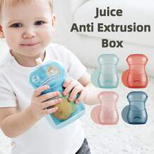 meomill 1pc Anti-Squeeze Fruit Puree Box, Anti-Squeeze Baby Food Pouch And Juice Box Holder - Easy-To-Flip Design, Convenient For Feeding - Multicolor - View 4