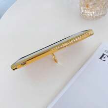 高端时尚电镀防震仿鳄鱼皮磁性车载手机壳，适用于 Apple 11/12/13/14/15/16 Pro Max、Galaxy S22/23/24+ Ultra、A05/A14/A15/A24/A25/A34/A54、OPPO、VIVO/Redmi Note 13 Pro/13C、HONOR 70/90/X7/X8/X9B，TPU 材质手机保护后盖防水防摔防刮 - 黃色 - 查看 5