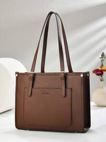 Women Tote Bags - 咖色 - 查看 8