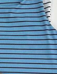 kit 5 Cropped Blusinha Listrada Canelado Moda Feminina Verão Pano Diário Primavera/Verão