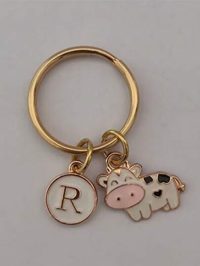 Cute Cow Keychain Gift For Cow Lovers