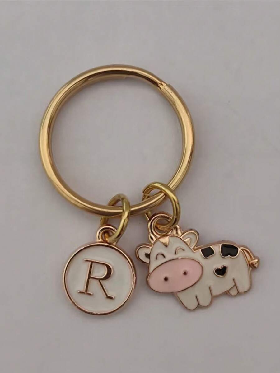 Cute Cow Keychain Gift For Cow Lovers - Multicolor - View 1