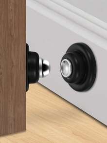 2pcs/Set Soft Magnetic Door Stop - Easy Installation, Adhesive Mounting | No Drilling, Suitable For Home & Office
