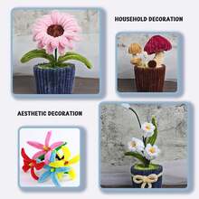 Bộ 300 que làm sạch ống màu xanh lá cây, que làm sạch ống mềm dẻo dài 11,8 inch, 3 màu xanh lá cây, que nhung mềm mại, vật tư và nguyên liệu thủ công cho các dự án nghệ thuật và thủ công. - Nhiều màu - Xem 10