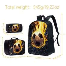 3-częściowy zestaw plecaków w kolorze czarnym/neonowym/kolorowym z pudełkiem na lunch, piórnikiem i torbą do przechowywania - wytrzymały poliester, lekki, modne mieszane kolory