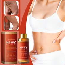 west&month 100ml Magic Luxury Body Oil Deeply Moisturizing Dry Skin Anti-Aging Tightening Firming Chest Thighs Improve Elasticity Rejuvenating Repairing Muscle Relax Soften Nourishing Massage Oil - 紅色 - 查看 4