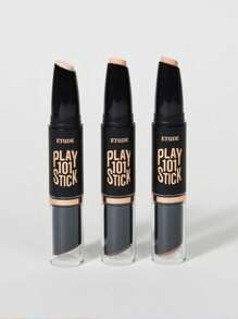 ETUDE Play 101 修容双色盘 02 浓郁色彩，4克/0.14盎司，01 经典色，02 浓郁色彩，03 自然色，柔滑易推开的修容高光二合一产品，打造自然立体的面部轮廓，自然阴影效果，韩式妆容，5.8克/0.2盎司 - 02 Intense - 查看 8